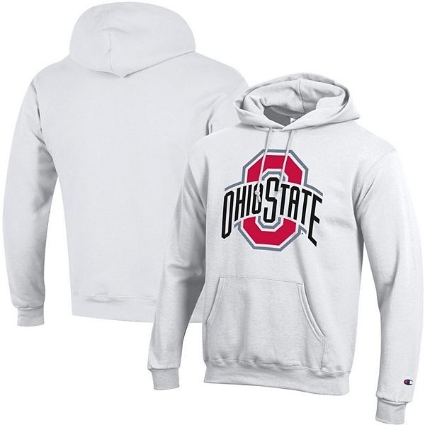 Men's Champion White Ohio State Buckeyes School Logo Powerblend ...