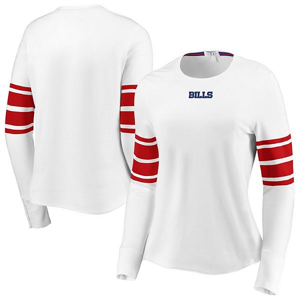 Women's WEAR by Erin Andrews White/Red Buffalo Bills Plus Size