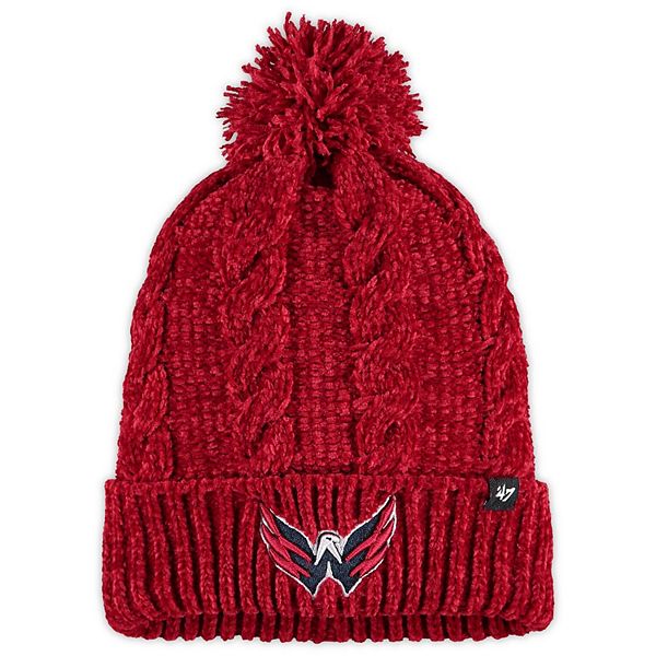 Women's '47 Red Washington Capitals Harlow Cuffed Pom Knit Hat