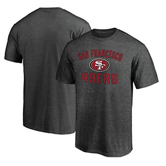 Men's Fanatics Branded Heathered Charcoal San Francisco 49ers Victory Arch T-Shirt