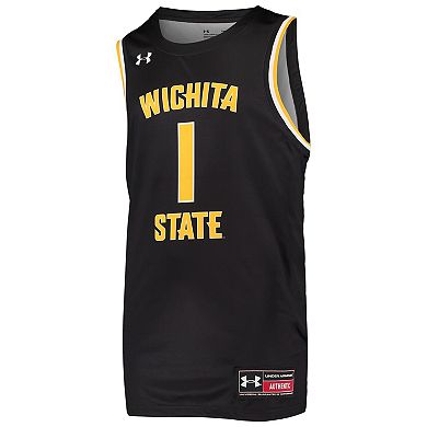 Youth Under Armour #1 Black Wichita State Shockers Replica Basketball Jersey