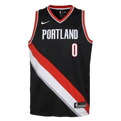 Nike Portland Trail Blazers Icon Edition on sale jacket in Black/White