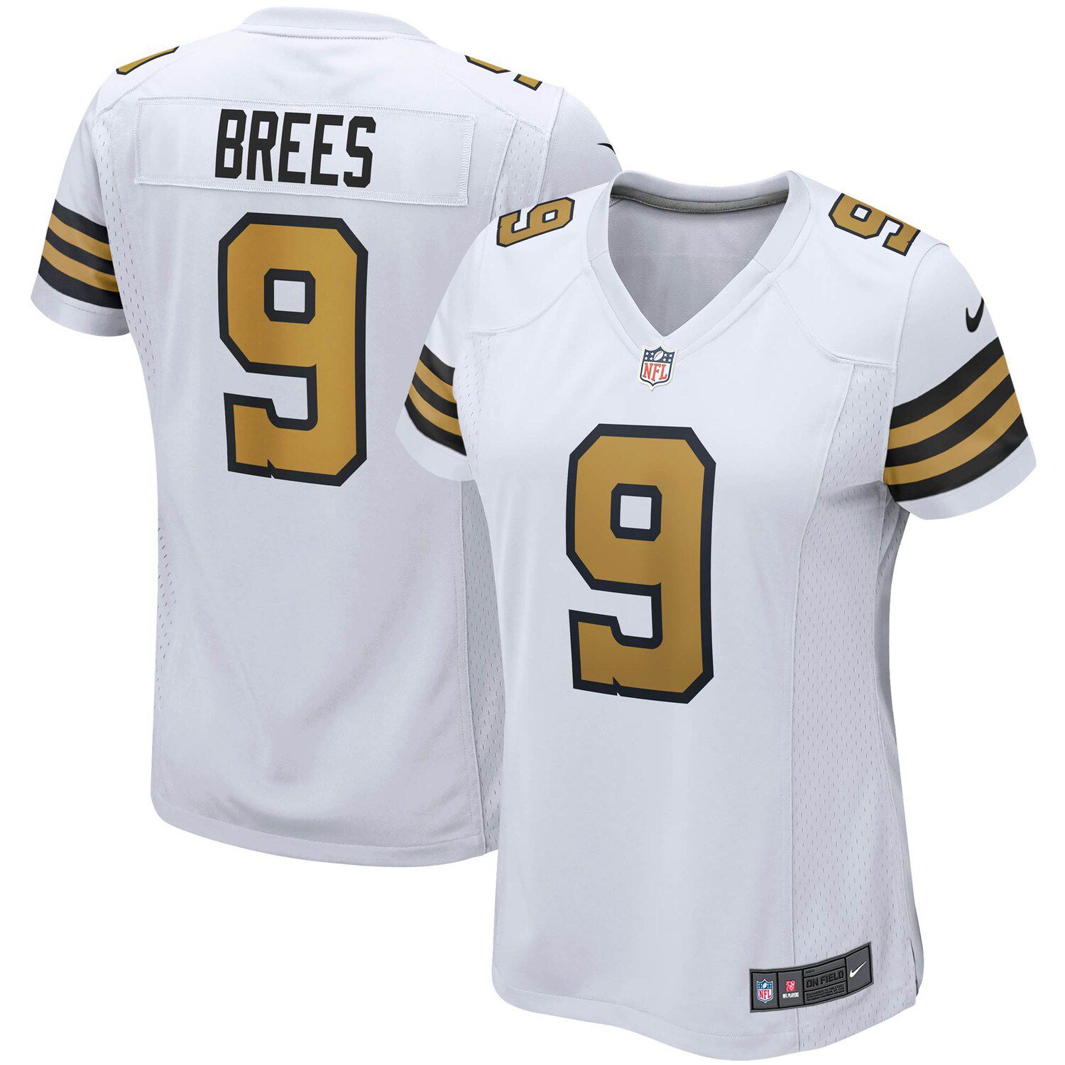 Outerstuff Youth Drew Brees Black New Orleans Saints Mainliner Name & Number T-Shirt