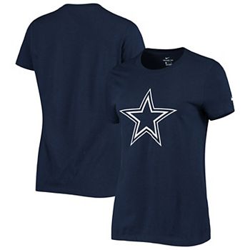 Women's Nike Navy Dallas Cowboys Logo Essential T-Shirt 