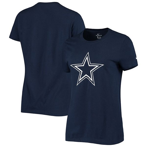 Women's Nike Navy Dallas Cowboys Logo Essential T-Shirt