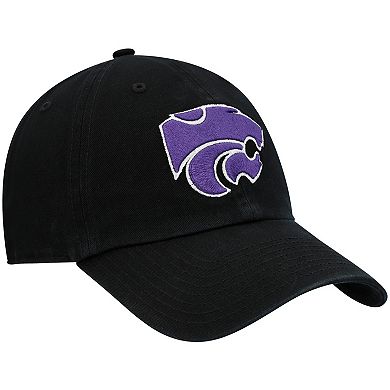 Men's '47 Black Kansas State Wildcats Clean Up Adjustable Hat