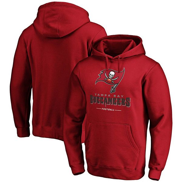 Men's Fanatics Branded Red Tampa Bay Buccaneers Big & Tall Long Sleeve Hoodie T-Shirt