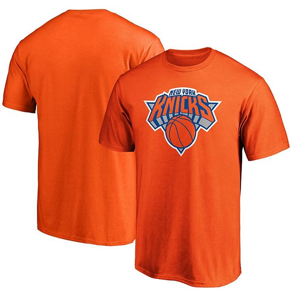 Men's Fanatics Branded Orange New York Knicks Primary Team Logo T-Shirt