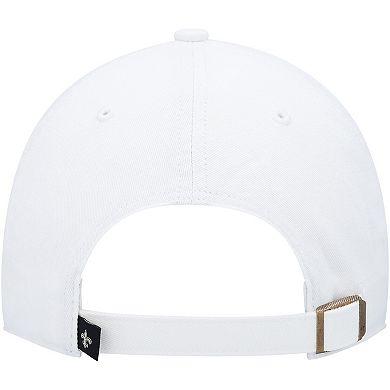 Men's '47 White New Orleans Saints Logo Clean Up Adjustable Hat