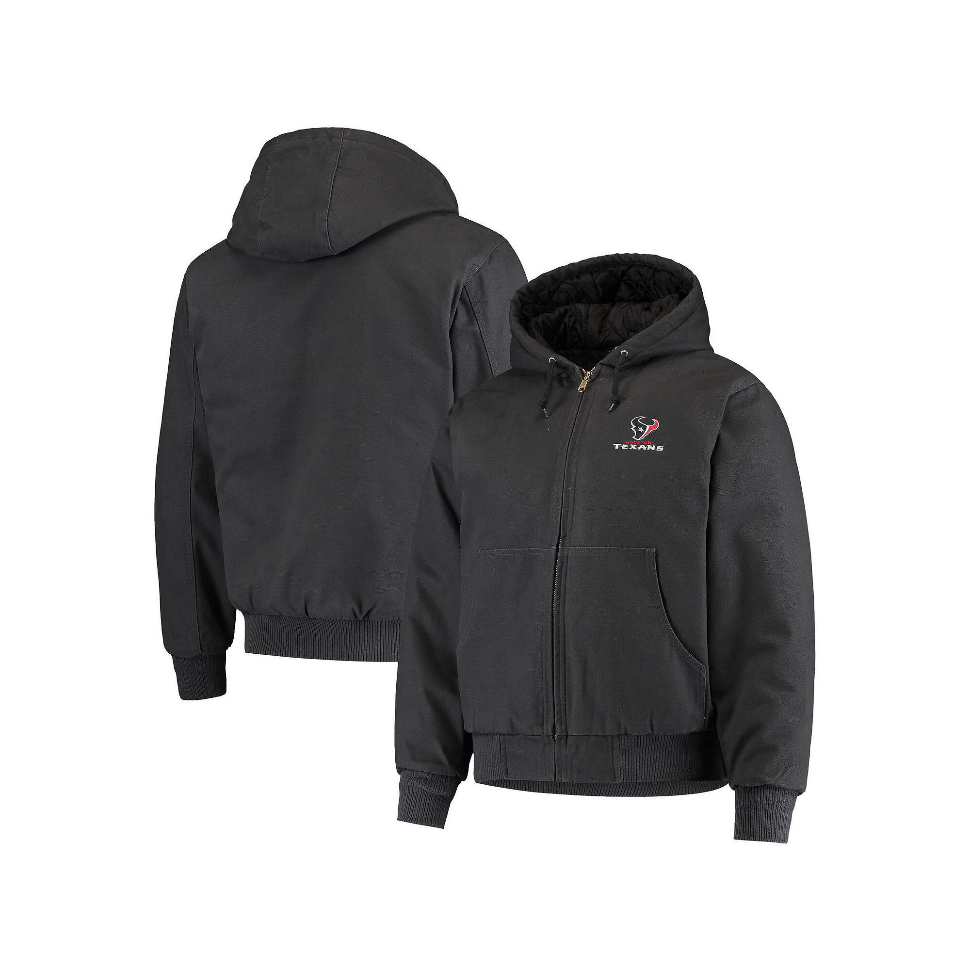 Mens Dunbrooke Navy Houston Texans Dakota Cotton Canvas Hooded Jacket, Siz