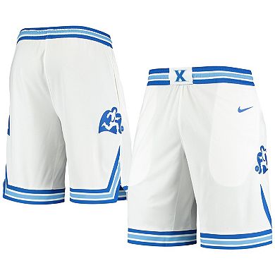 Men's Nike White Xavier Musketeers Replica Basketball Shorts