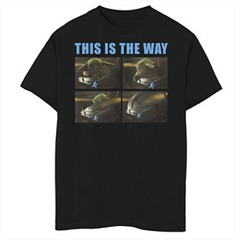 Boys 8-20 Star Wars The Mandalorian Closed Way Memes Graphic Tee