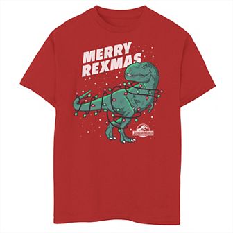 Boys 8-20 Jurassic World Merry Rexmas Christmas Graphic Tee