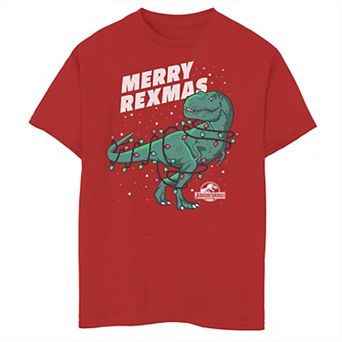 Boys 8-20 Jurassic World Merry Rexmas Christmas Graphic Tee