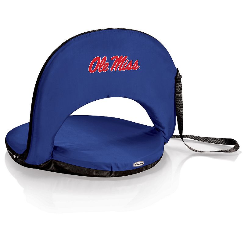 Picnic Time Ole Miss Rebels Oniva Portable Reclining Seat, Blue