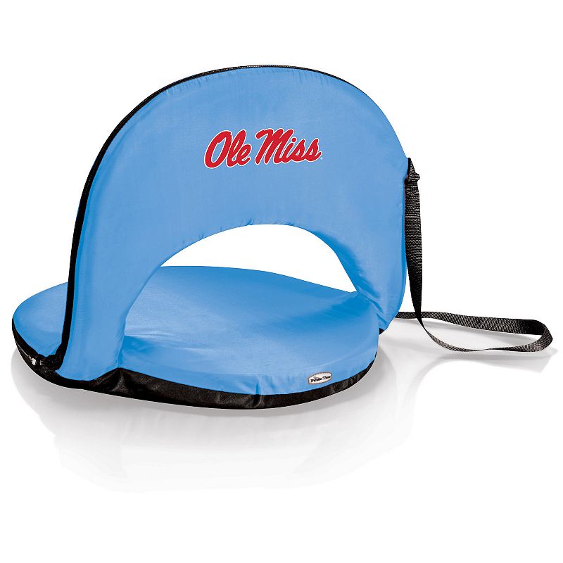 Picnic Time Ole Miss Rebels Oniva Portable Reclining Seat, Blue