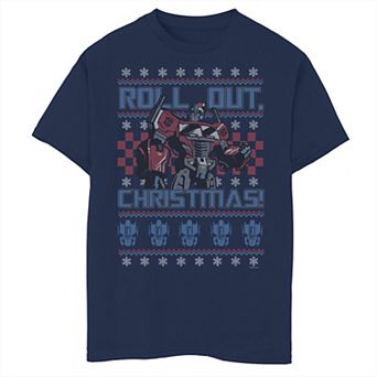 Boys 8-20 Transformer Optimus Sweater Christmas Graphic Tee