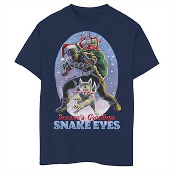 Boys 8-20 G.I. Joe Christmas Snake Eyes Season's Greetings Graphic Tee