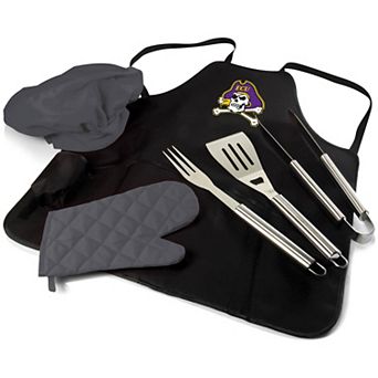 Picnic Time East Carolina Pirates BBQ Apron Tote Pro Grill Set