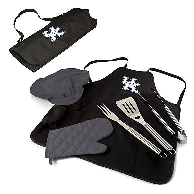 Picnic Time Kentucky Wildcats BBQ Apron Tote Pro Grill Set