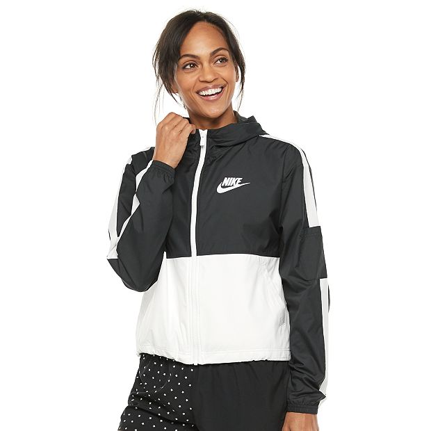 Adidas Cropped Windbreaker Jacket size S Women White Black
