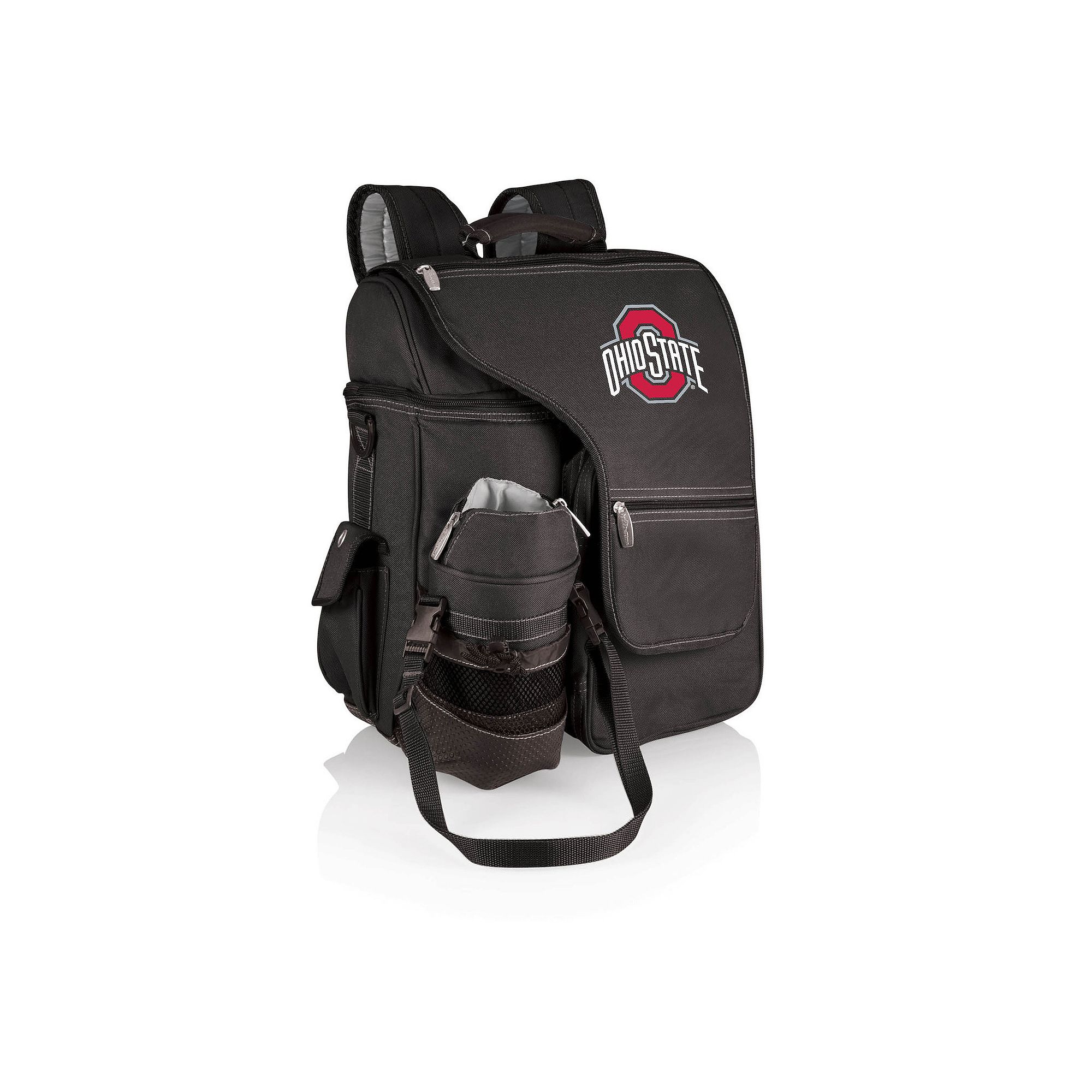 Picnic Time Ohio State Buckeyes Turismo Travel Backpack Cooler, Black