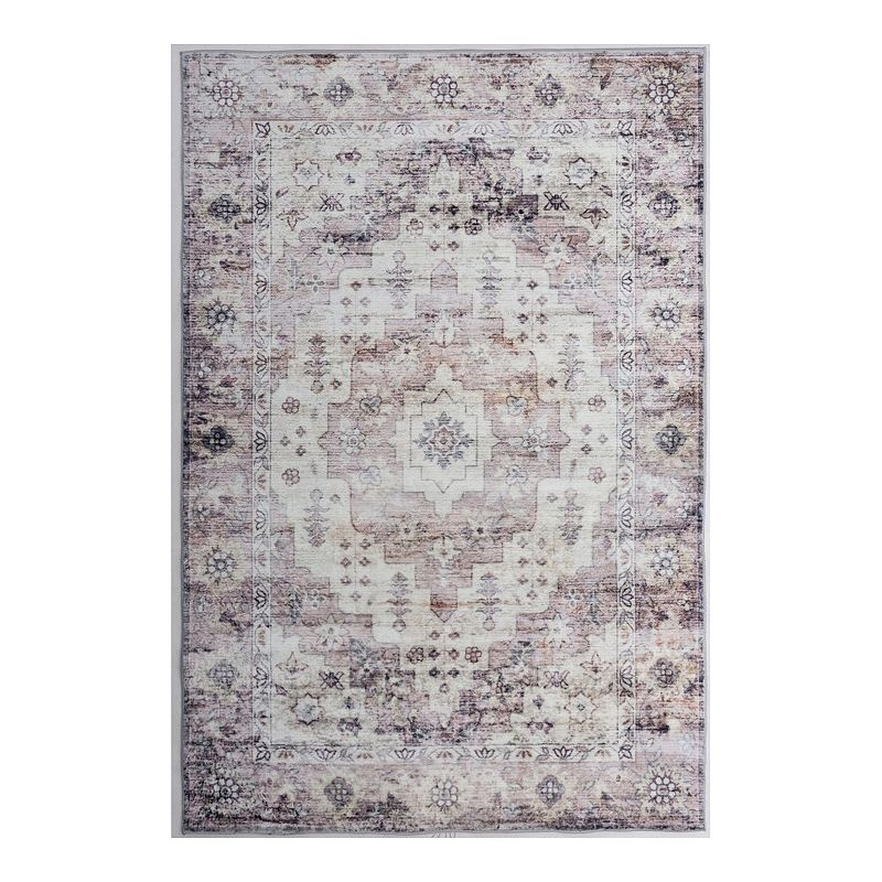 Loomaknoti Dalinda Faux Fur Area Rug, Purple, 8x9.5 Ft