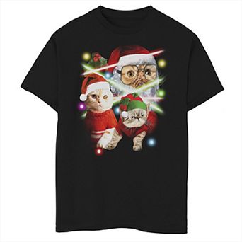 Boys 6-20 Fifth Sun Holiday Cats Christmas Graphic Tee