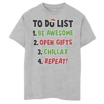 Boys 8-20 Fifth Sun Holiday To Do Christmas Text Graphic Tee