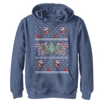 Boys 8-20 Fifth Sun Santas Helper Ugly Sweater Graphic Fleece Hoodie