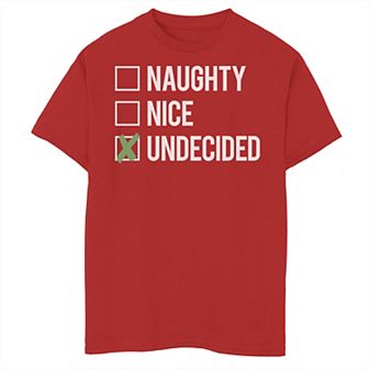 Boys 8-20 Fifth Sun Naughty Nice Undecided Humor Graphic Tee