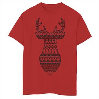 Boys 8-20 Girl's Deer Silhouette Graphic Tee