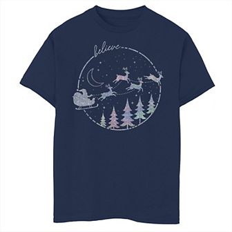 Boys 8-20 Fifth Sun Flying Xmas Text Graphic Tee