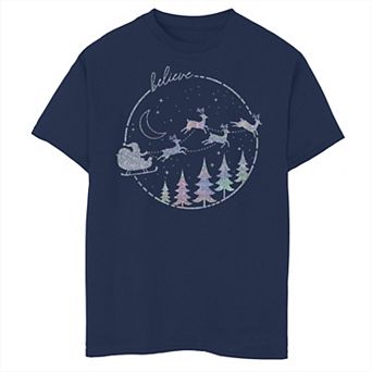 Boys 8-20 Fifth Sun Flying Xmas Text Graphic Tee
