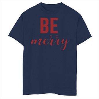 Boys 8-20 Fifth Sun Be Merry Solid Text Graphic Tee