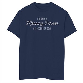 Boys 8-20 Fifth Sun Morning Person Text Graphic Tee
