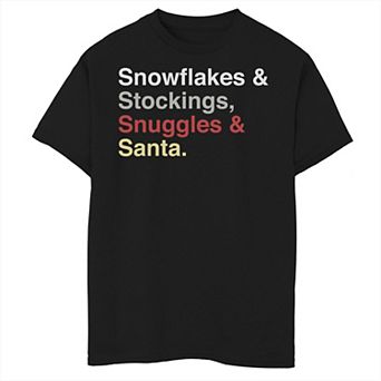 Boys 8-20 Fifth Sun Snowflakes And Text Graphic Tee
