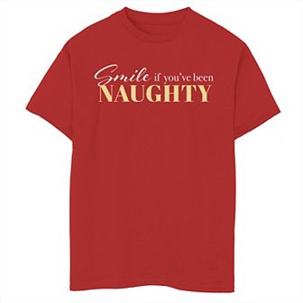 Boys 8-20 Fifth Sun Smile If Naughty Text Graphic Tee
