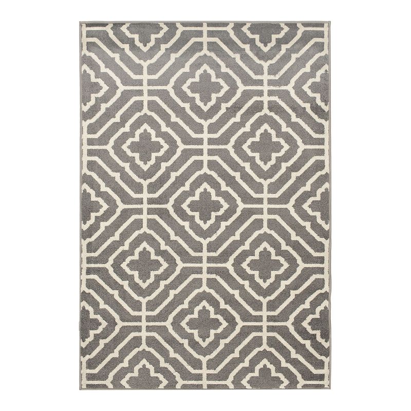 Loomaknoti Glidden Area Rug, White, 5X7 Ft