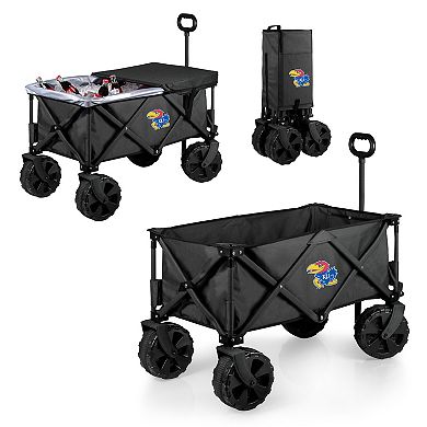 Picnic Time Kansas Jayhawks Adventure All-Terrain Utility Wagon