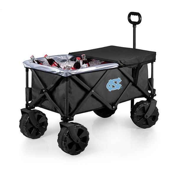 Picnic Time North Carolina Tar Heels Adventure All-Terrain Utility Wagon - Unc Gray