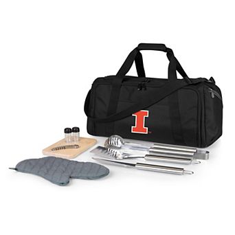 Picnic Time Illinois Fighting Illini BBQ Grill Set & Cooler