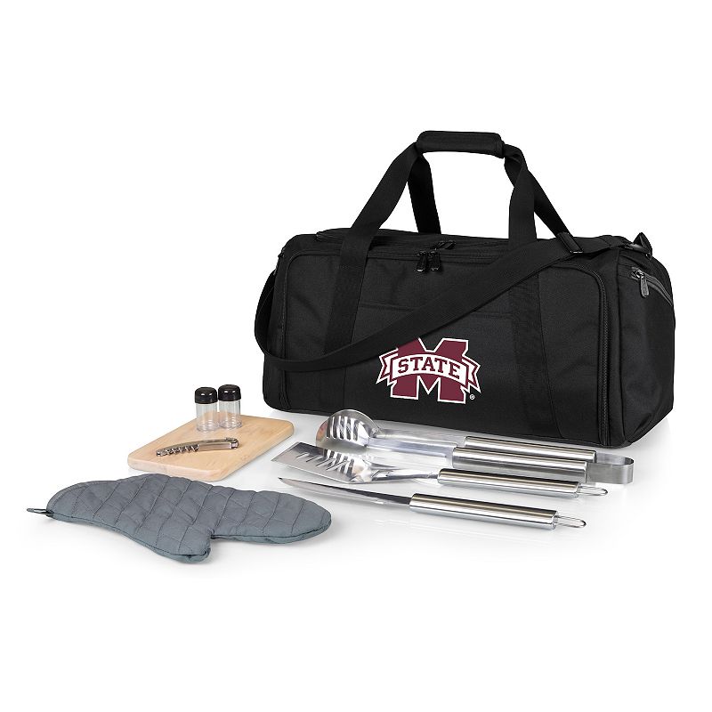 Picnic Time Mississippi State Bulldogs BBQ Grill Set & Cooler, Black