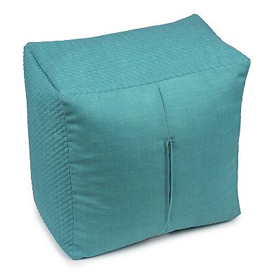 Sonoma Goods For Life Dash Pinsonic Quilted Indoor Outdoor Square Pouf