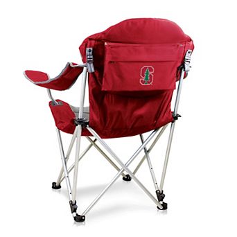 Picnic Time Stanford Cardinal Reclining Camp Chair