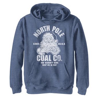 Boys 8-20 Fifth Sun North Pole Coal Christmas Graphic Fleece Hoodie