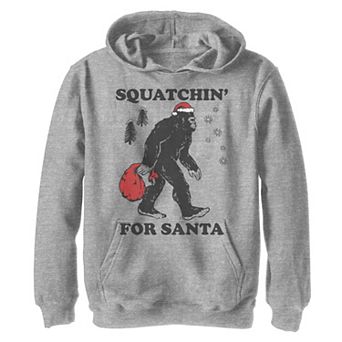 Boys 8-20 Lost Gods Squatchin For Santa Graphic Fleece Hoodie