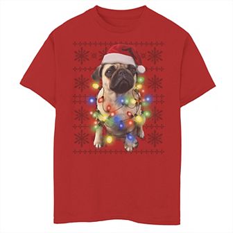 Boys 8-20 Fifth Sun Pug Lights Christmas Graphic Tee