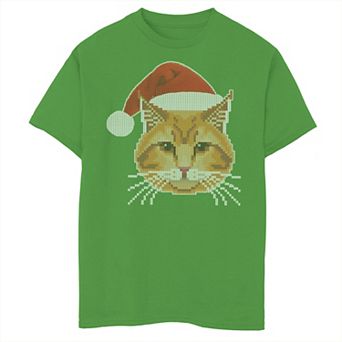 Boys 8-20 Fifth Sun Santa Claws Cat Christmas Graphic Tee