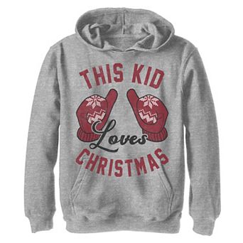 Boys 8-20 This Kid Loves Christmas Graphic Fleece Hoodie